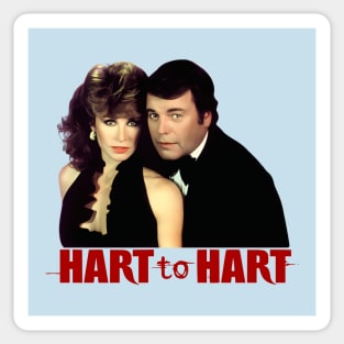 Hart to Hart - Robert Wagner, Stefanie Powers - 80s Tv Show Sticker